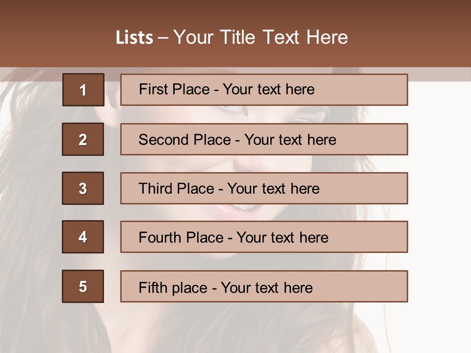 Isolated Elegance Young PowerPoint Template