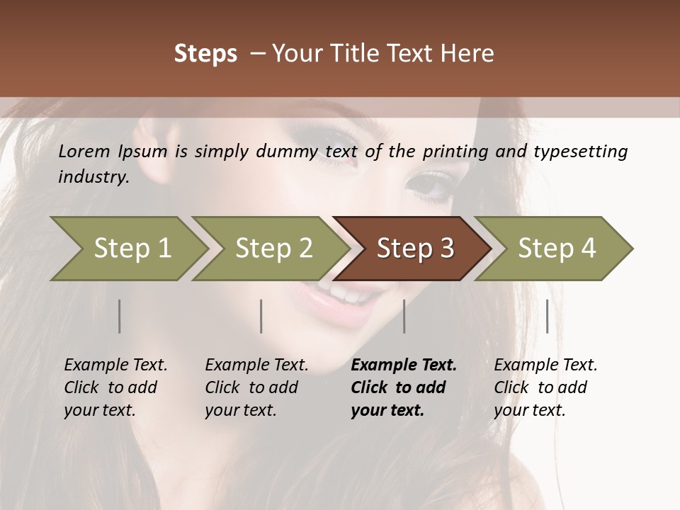 Isolated Elegance Young PowerPoint Template