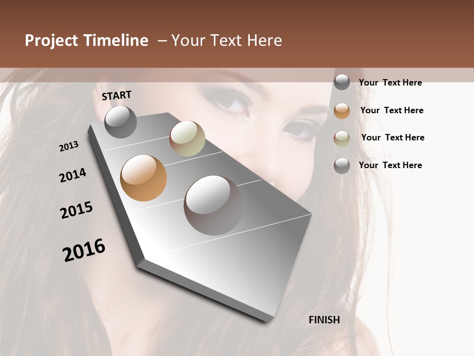 Isolated Elegance Young PowerPoint Template