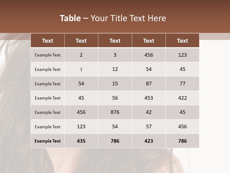 Isolated Elegance Young PowerPoint Template