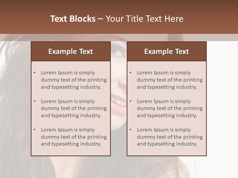 Isolated Elegance Young PowerPoint Template