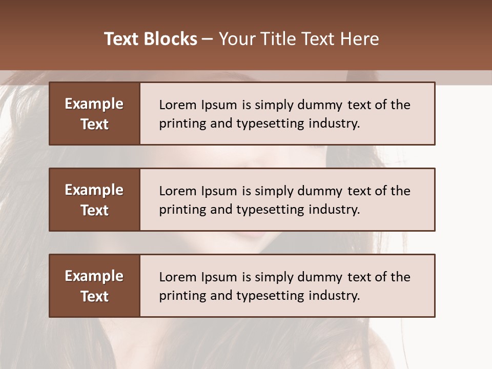 Isolated Elegance Young PowerPoint Template