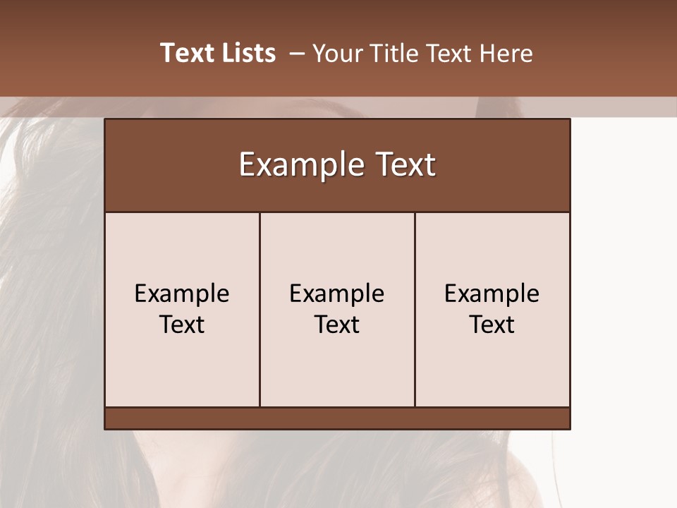 Isolated Elegance Young PowerPoint Template