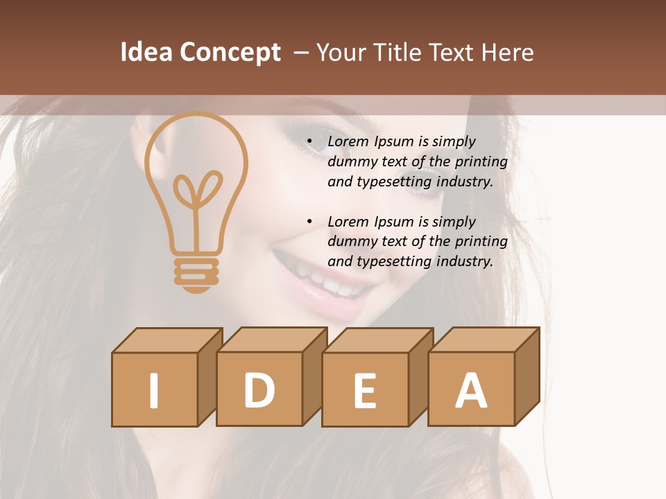 Isolated Elegance Young PowerPoint Template