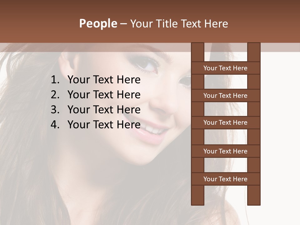 Isolated Elegance Young PowerPoint Template