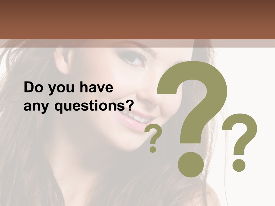 Isolated Elegance Young PowerPoint Template