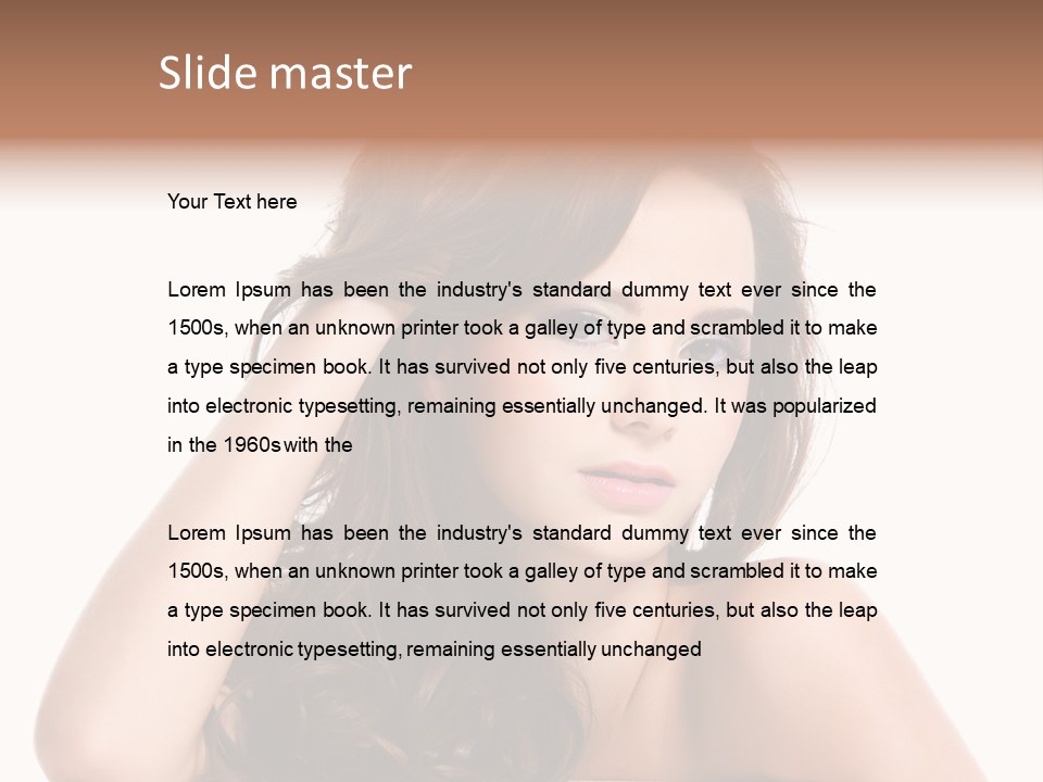 Sensuality S Brown PowerPoint Template