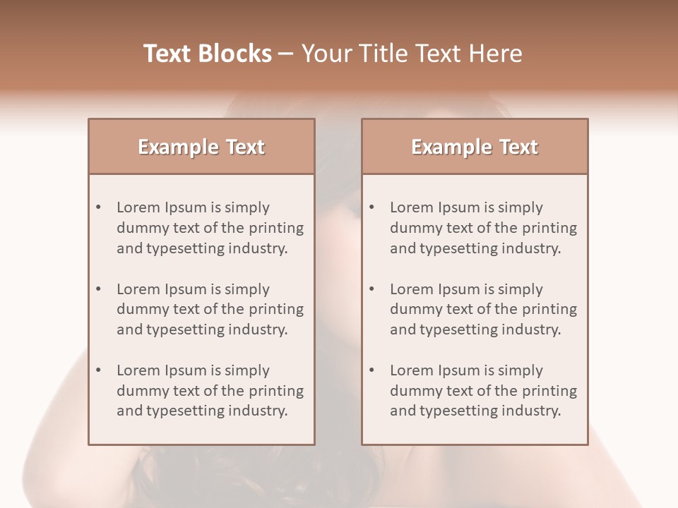 Sensuality S Brown PowerPoint Template