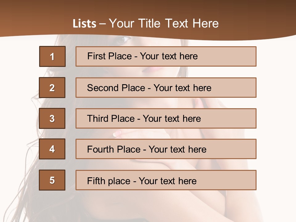 Carefree Portrait Long PowerPoint Template