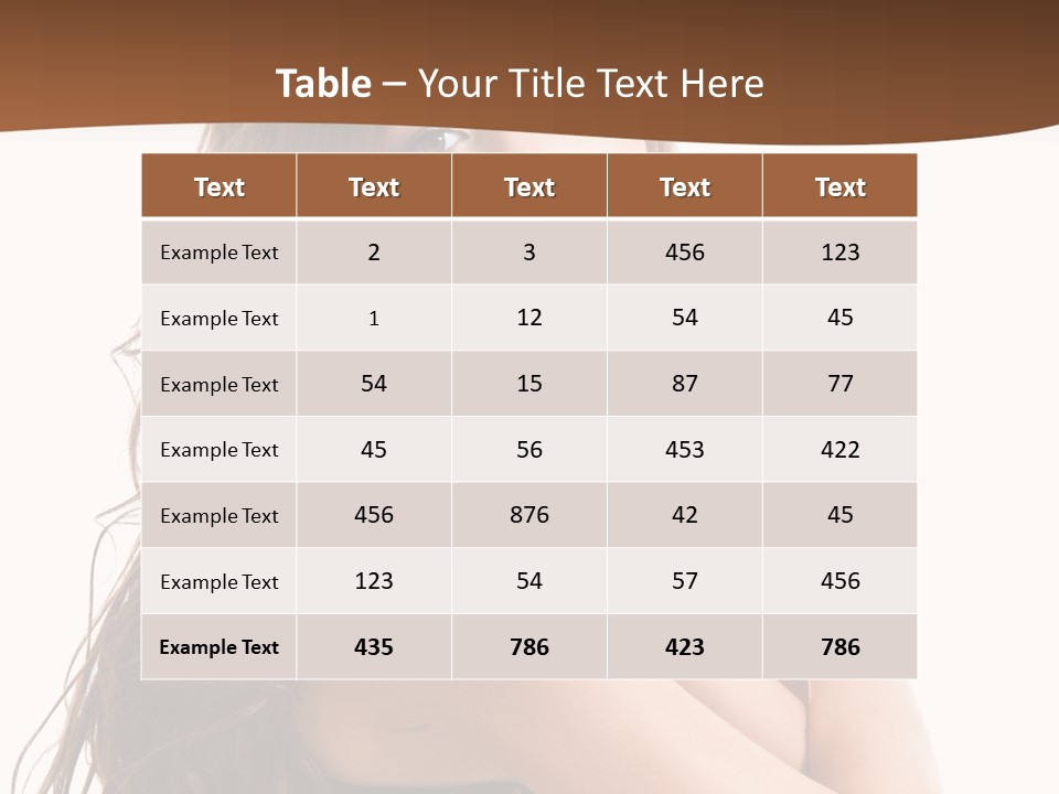 Carefree Portrait Long PowerPoint Template