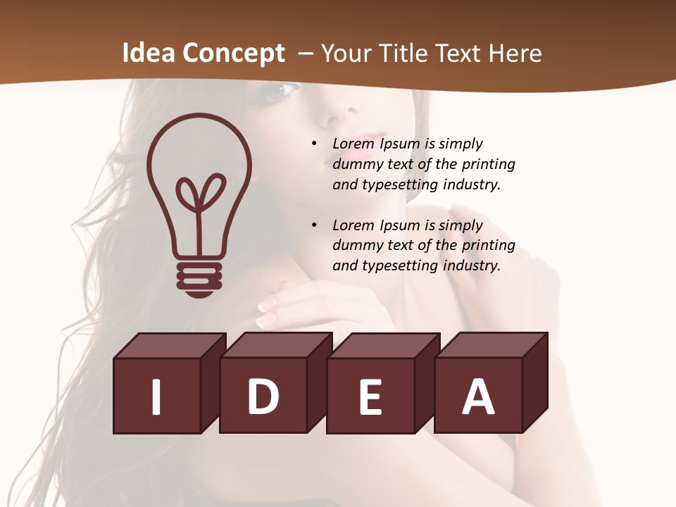 Carefree Portrait Long PowerPoint Template