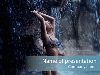 Person Relax Female PowerPoint Template