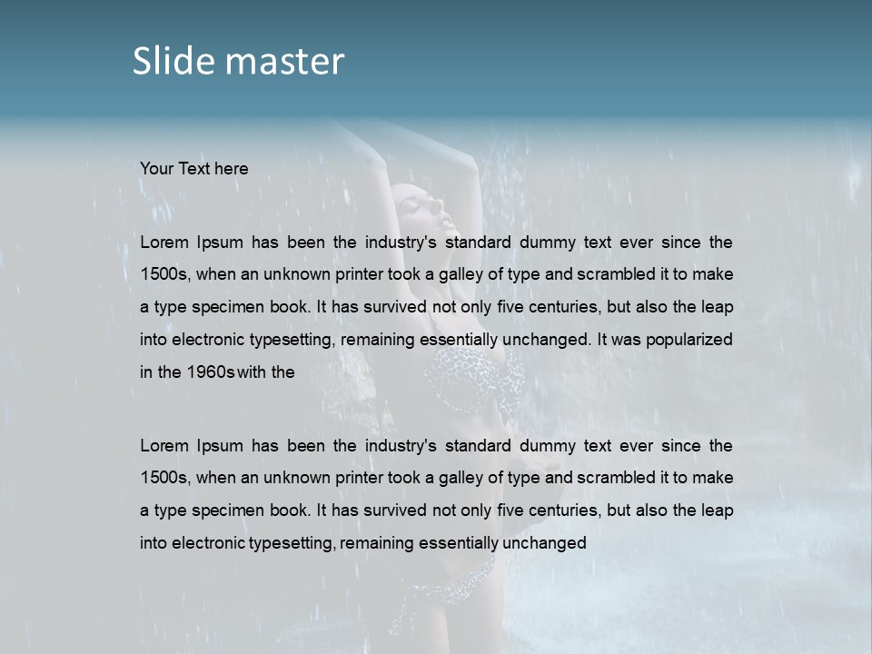 Person Relax Female PowerPoint Template