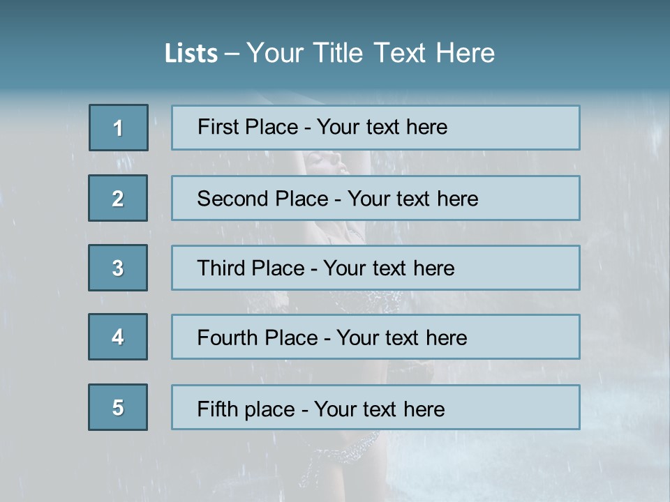 Person Relax Female PowerPoint Template