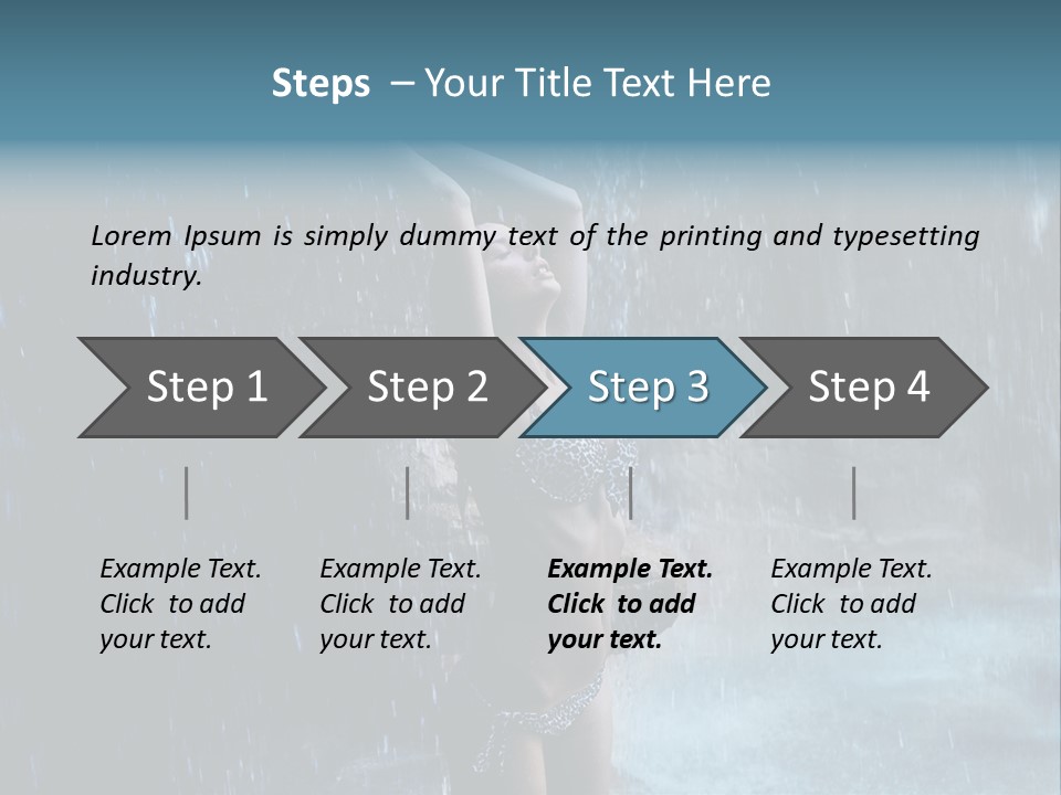 Person Relax Female PowerPoint Template