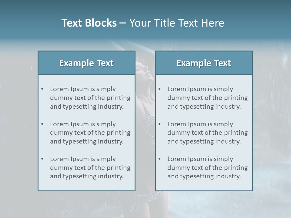 Person Relax Female PowerPoint Template