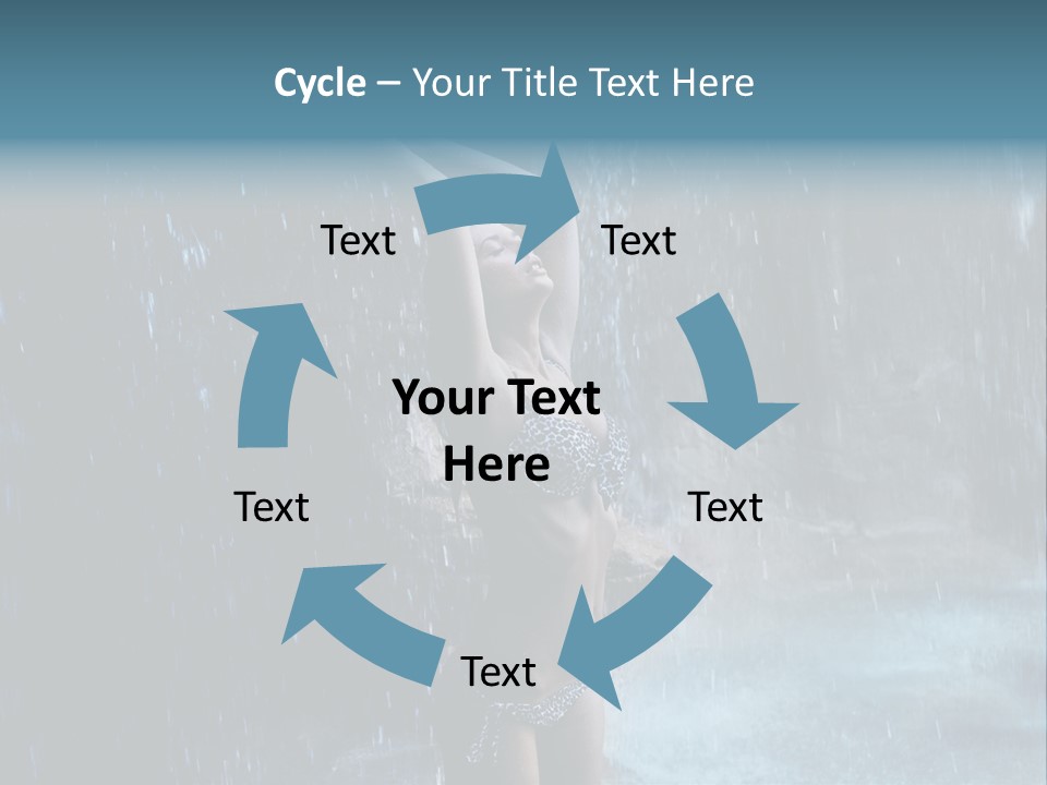 Person Relax Female PowerPoint Template