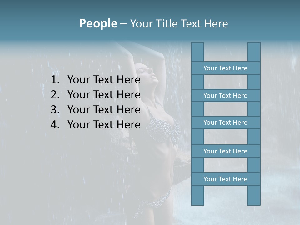 Person Relax Female PowerPoint Template