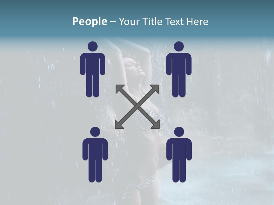 Person Relax Female PowerPoint Template