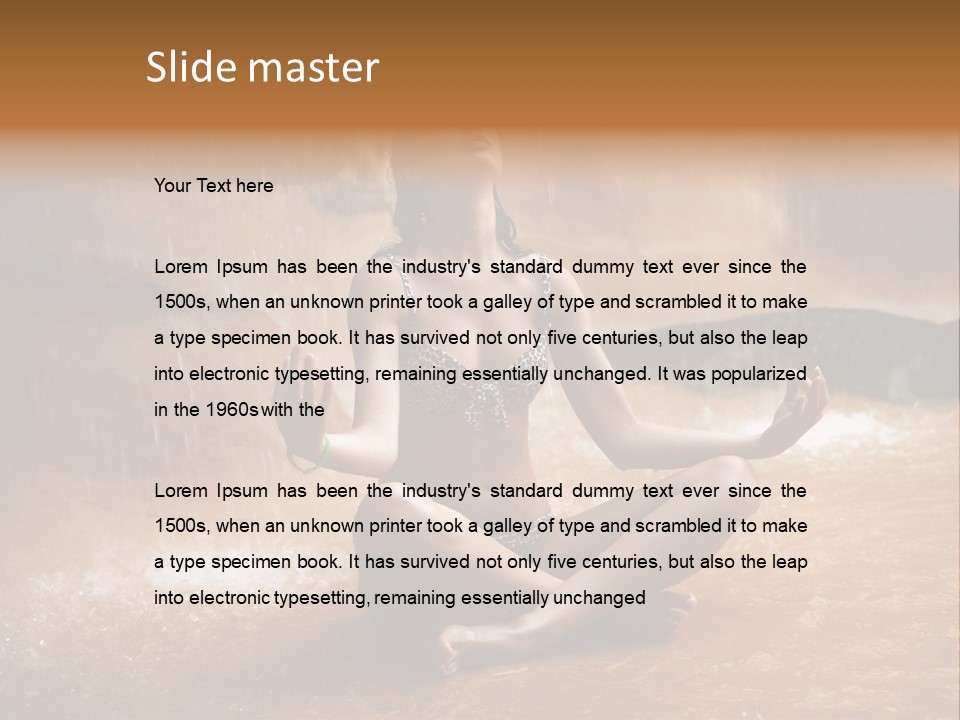 Splash Spa Meditating PowerPoint Template