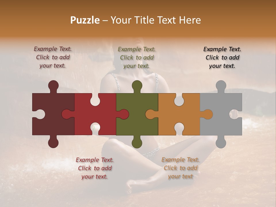 Splash Spa Meditating PowerPoint Template