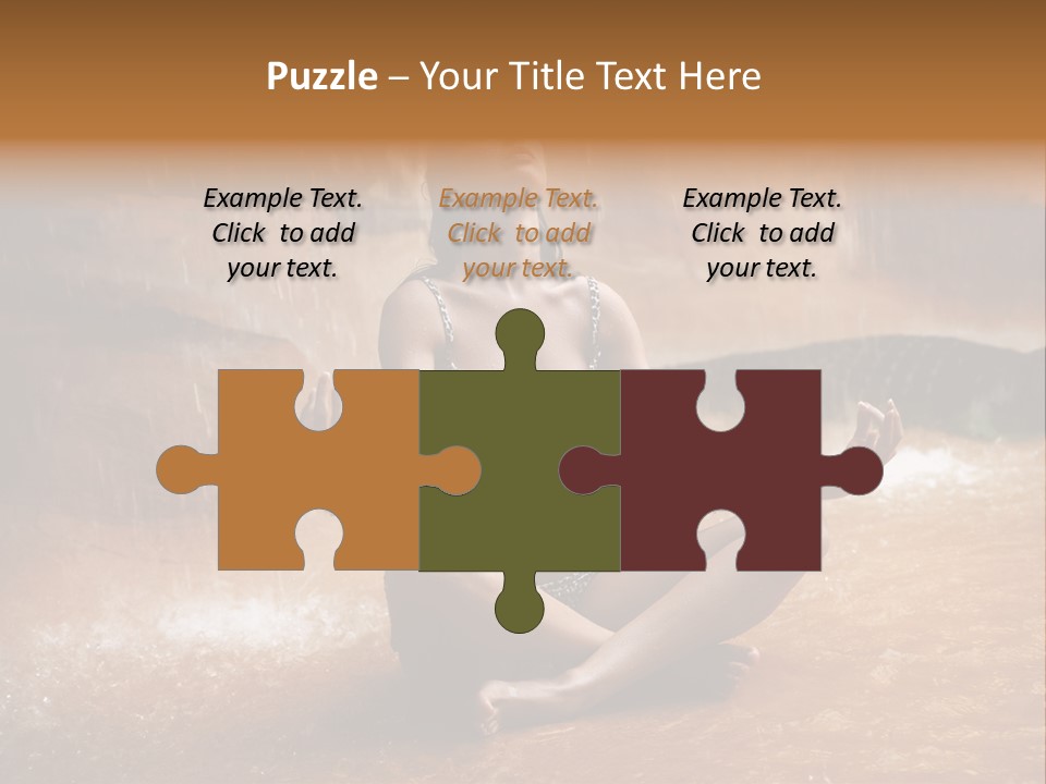 Splash Spa Meditating PowerPoint Template