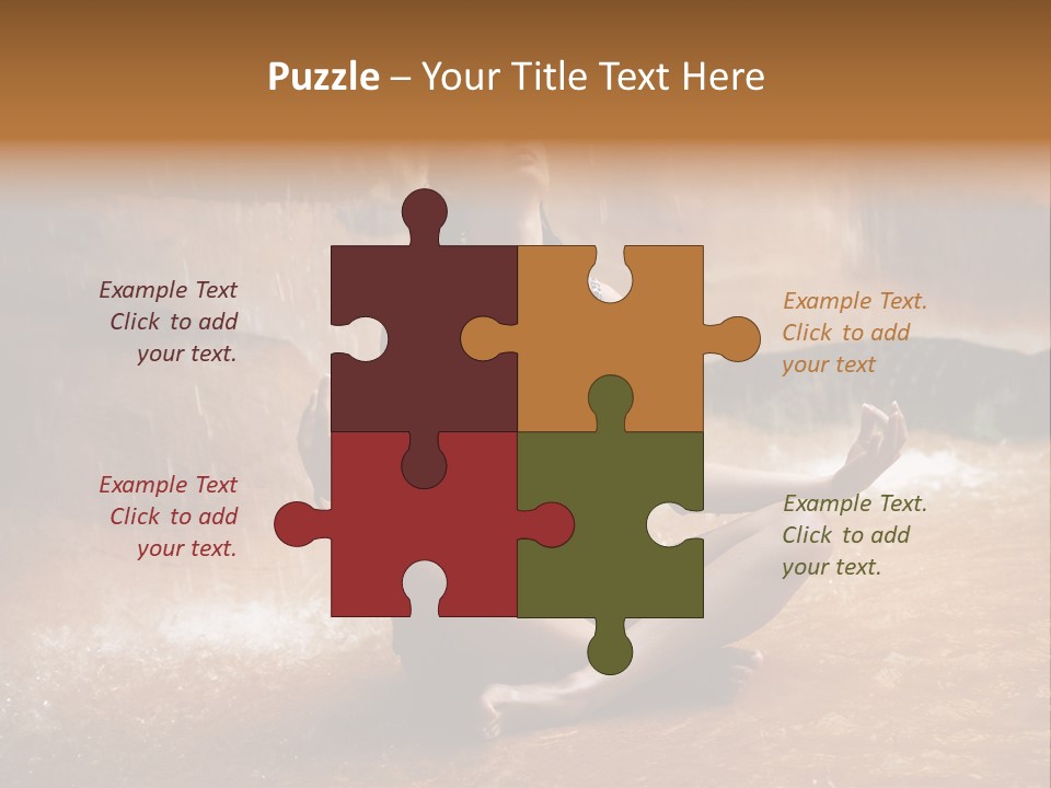 Splash Spa Meditating PowerPoint Template