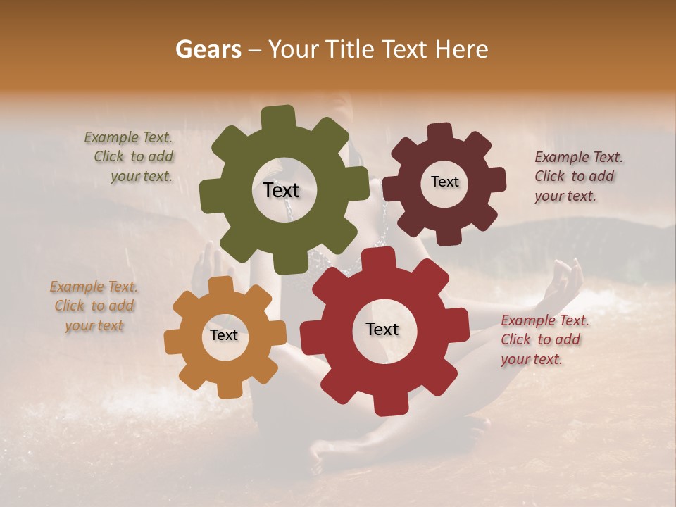 Splash Spa Meditating PowerPoint Template