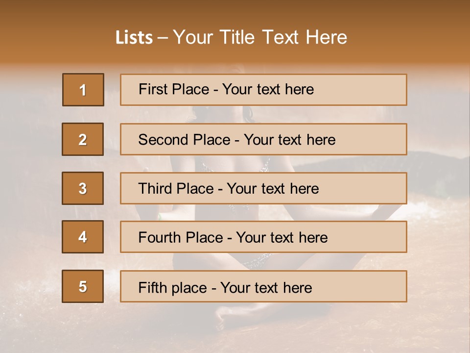 Splash Spa Meditating PowerPoint Template