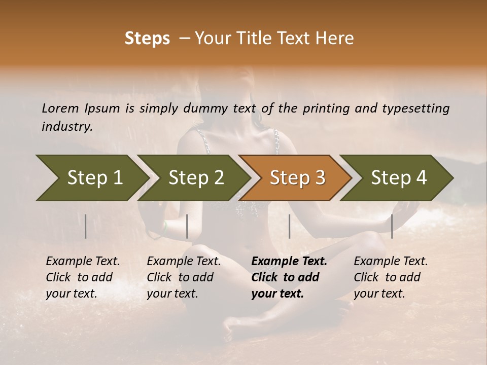 Splash Spa Meditating PowerPoint Template