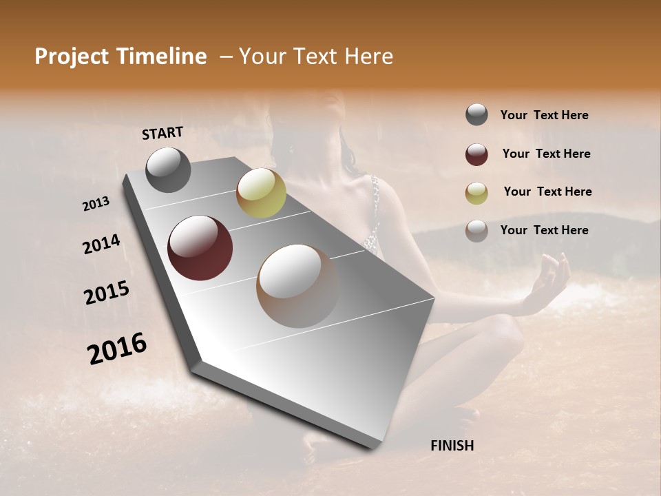 Splash Spa Meditating PowerPoint Template