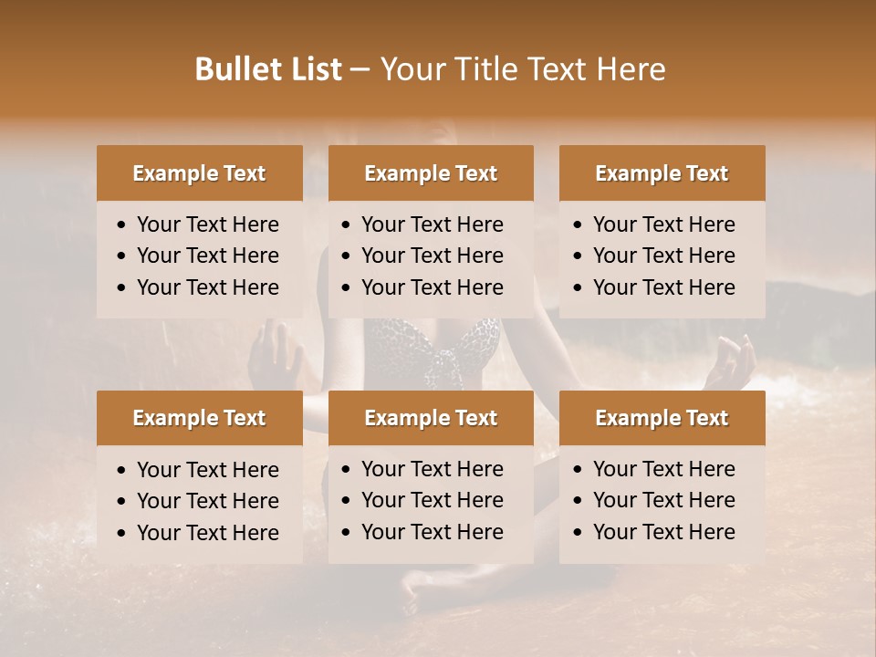 Splash Spa Meditating PowerPoint Template