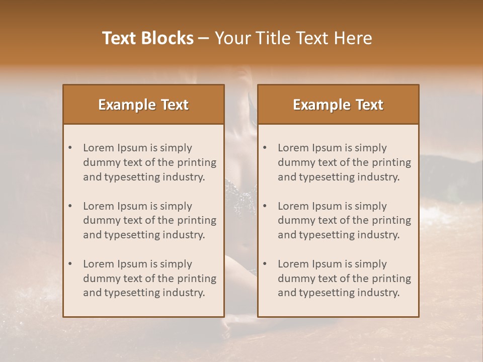 Splash Spa Meditating PowerPoint Template