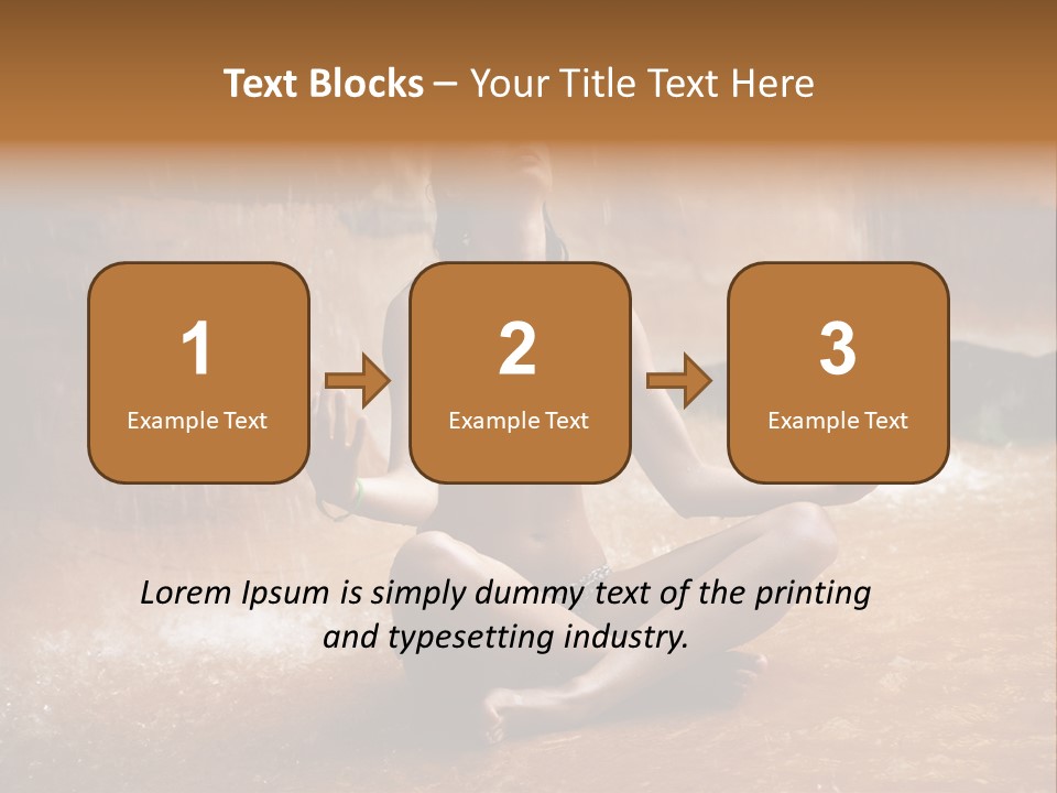 Splash Spa Meditating PowerPoint Template