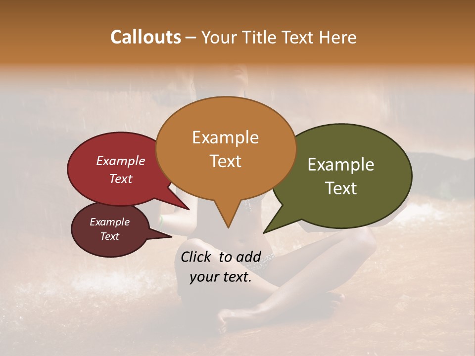 Splash Spa Meditating PowerPoint Template