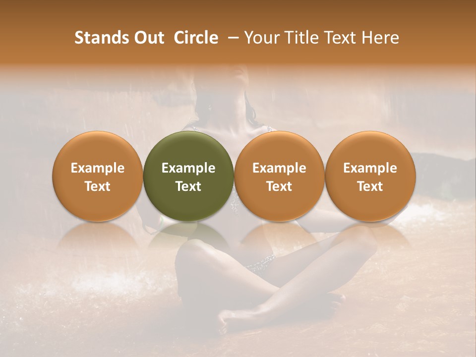 Splash Spa Meditating PowerPoint Template