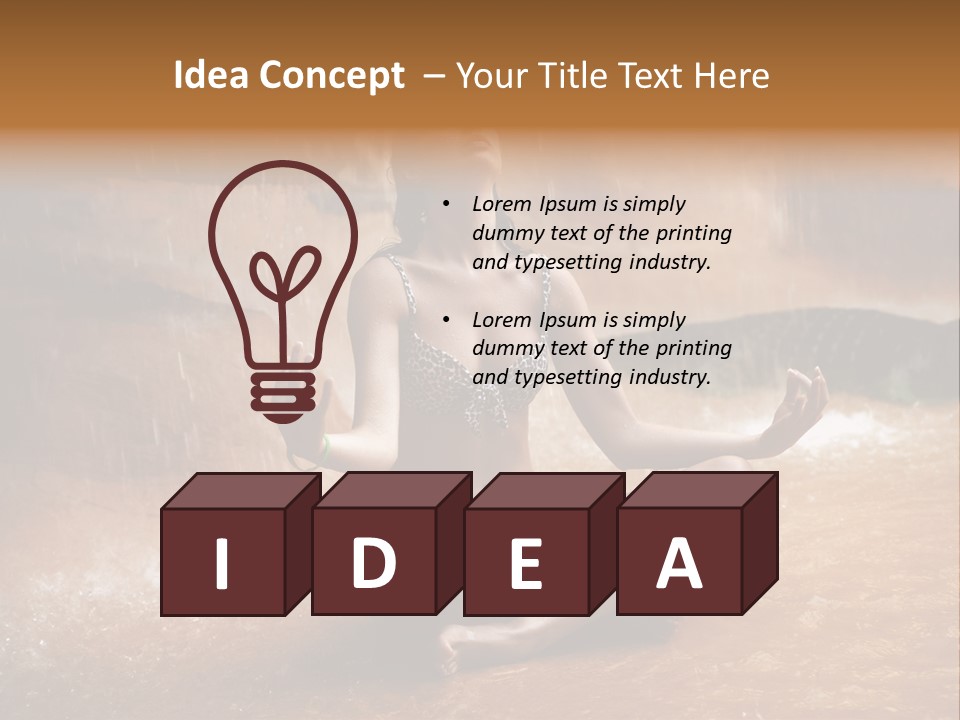 Splash Spa Meditating PowerPoint Template