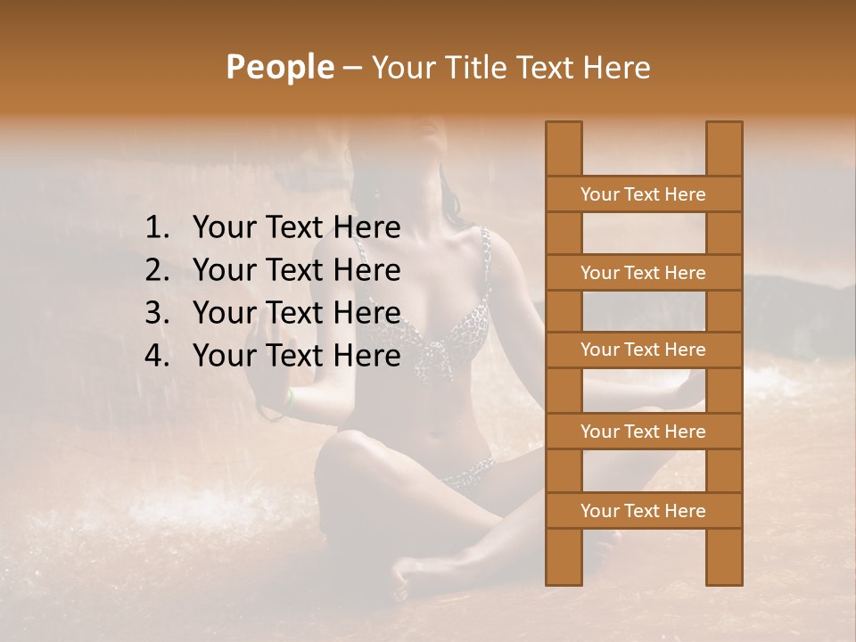 Splash Spa Meditating PowerPoint Template