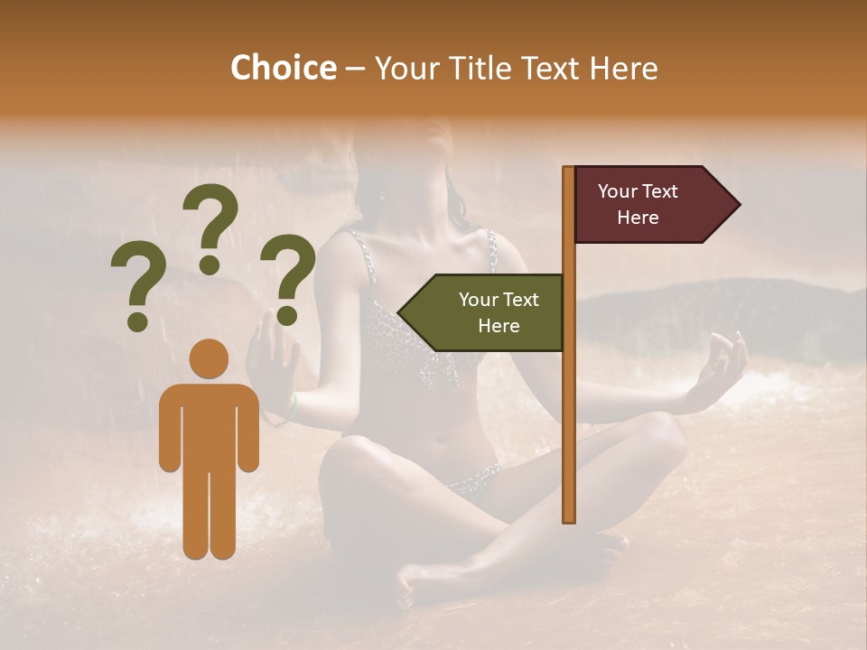 Splash Spa Meditating PowerPoint Template