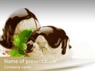 Isolated Border Dessert PowerPoint Template