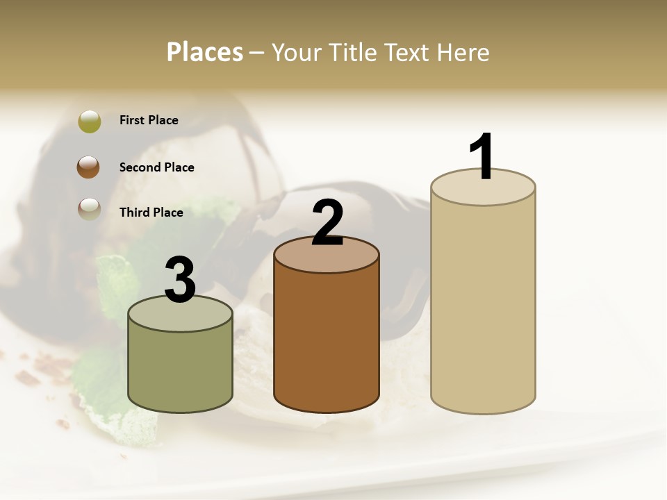 Isolated Border Dessert PowerPoint Template