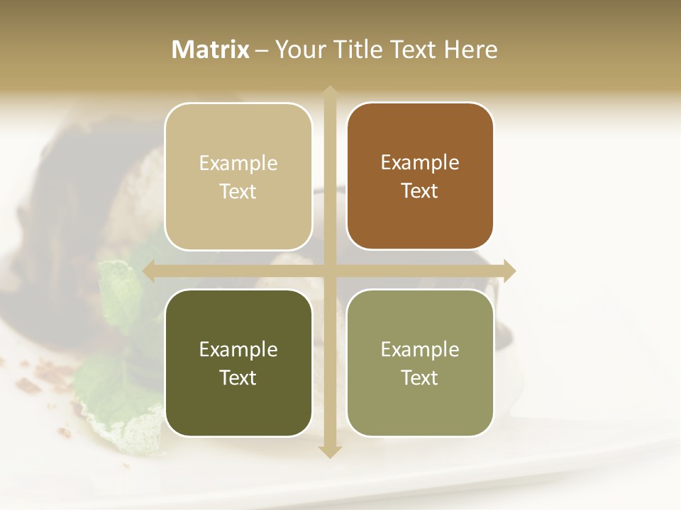 Isolated Border Dessert PowerPoint Template