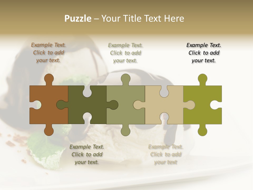 Isolated Border Dessert PowerPoint Template