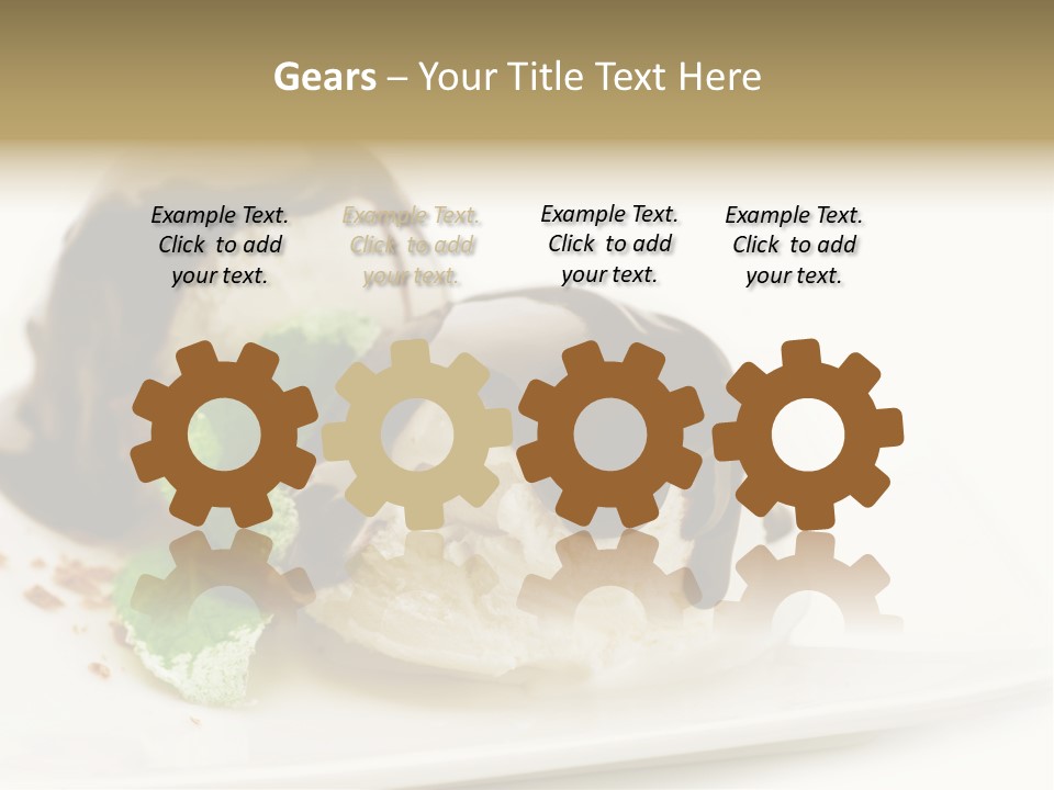 Isolated Border Dessert PowerPoint Template