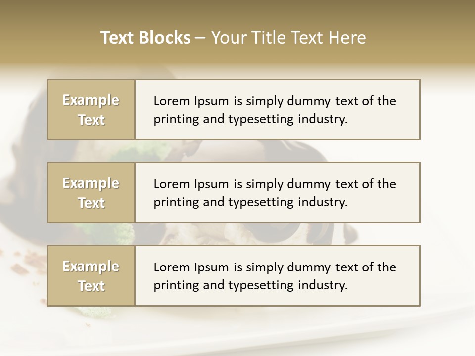 Isolated Border Dessert PowerPoint Template