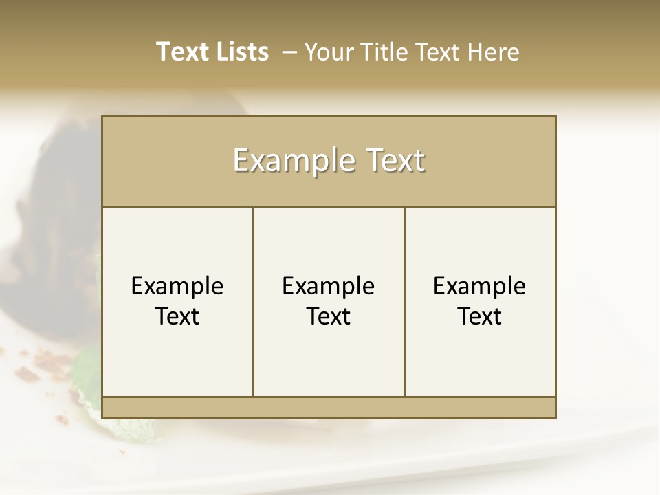 Isolated Border Dessert PowerPoint Template