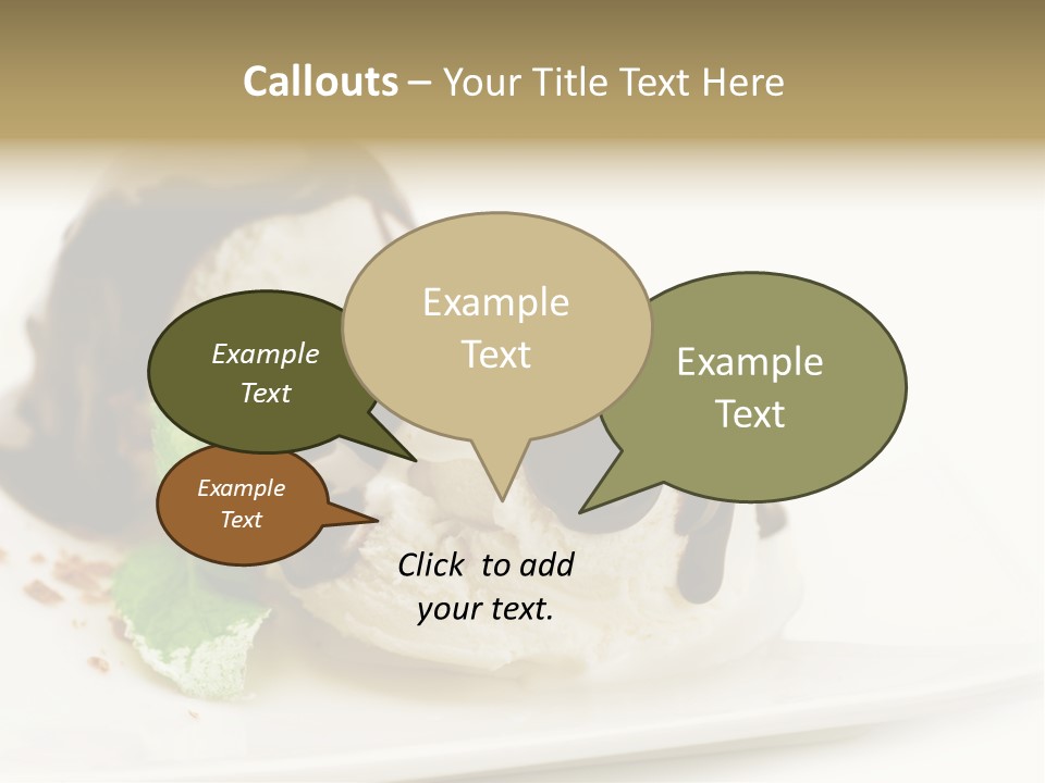 Isolated Border Dessert PowerPoint Template