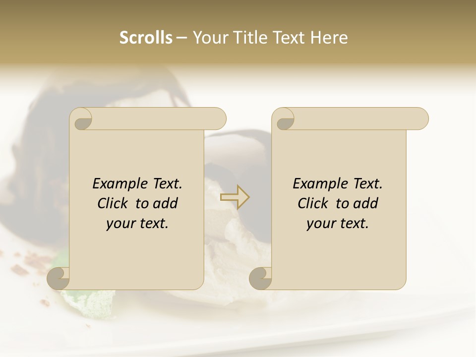 Isolated Border Dessert PowerPoint Template