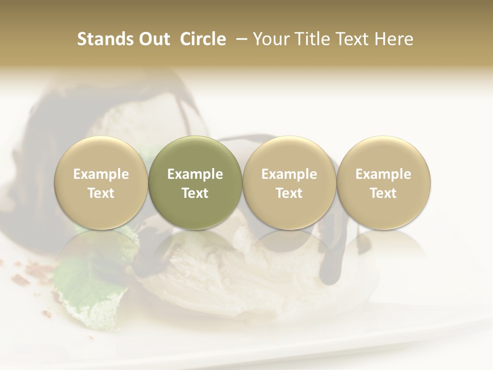 Isolated Border Dessert PowerPoint Template