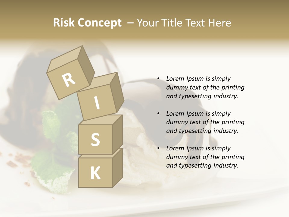 Isolated Border Dessert PowerPoint Template